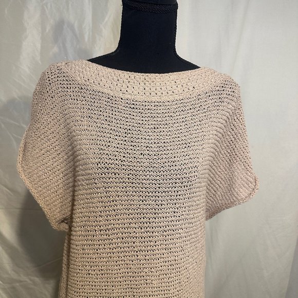 Classique Entier Boatneck Doleman Sleeve Oatmeal Sweater Size Small - Picture 9 of 9